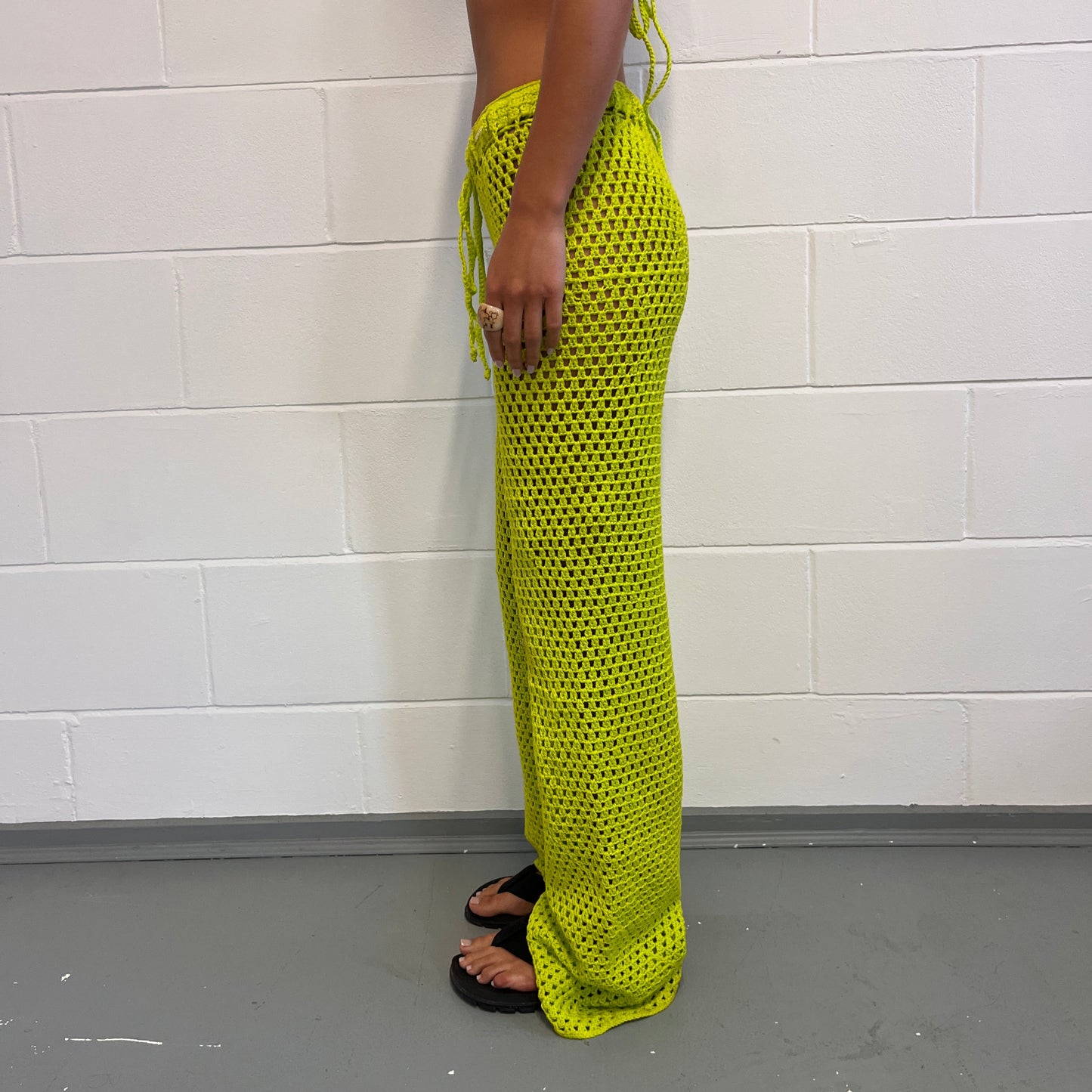 Limão Crochet Trousers