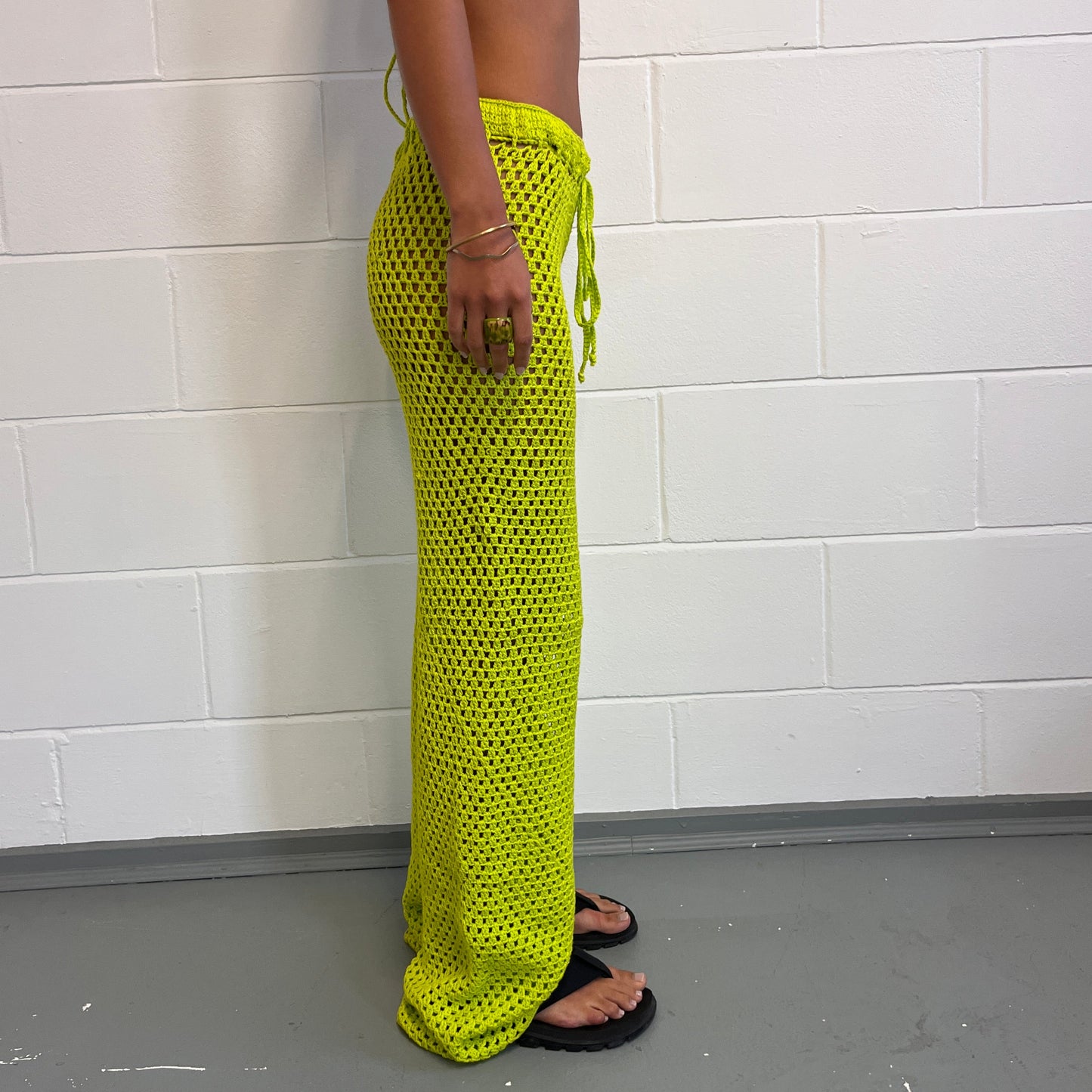 Limão Crochet Trousers