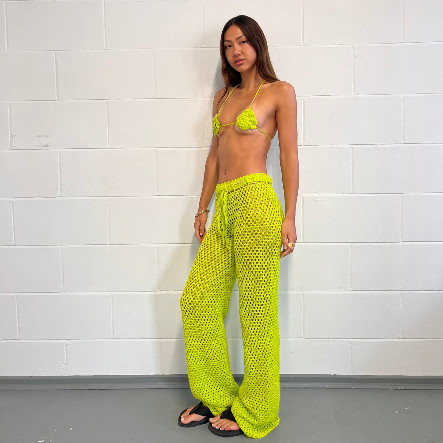 Limão Crochet Trousers