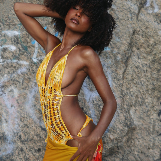 Sunset Crochet Bodysuit
