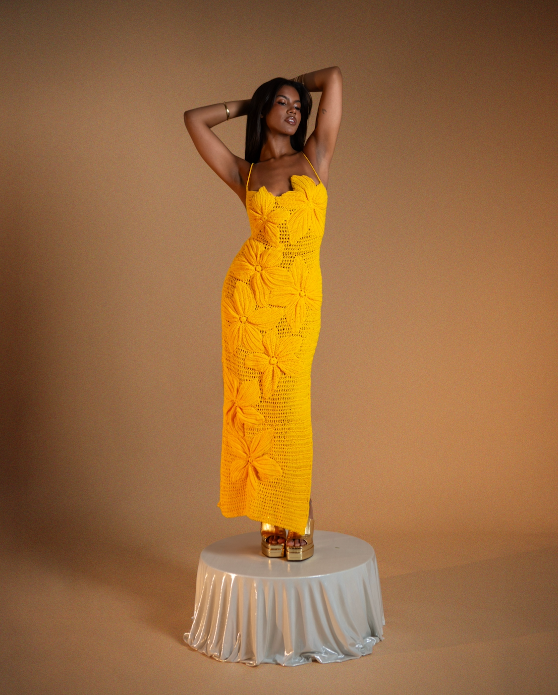 Beija Flor Maxi Dress - Yellow