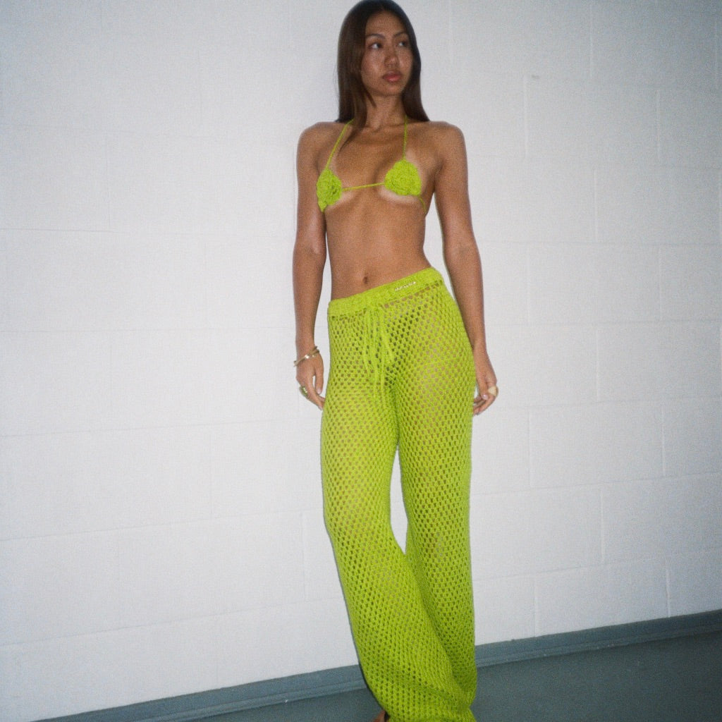 Limão Crochet Trousers
