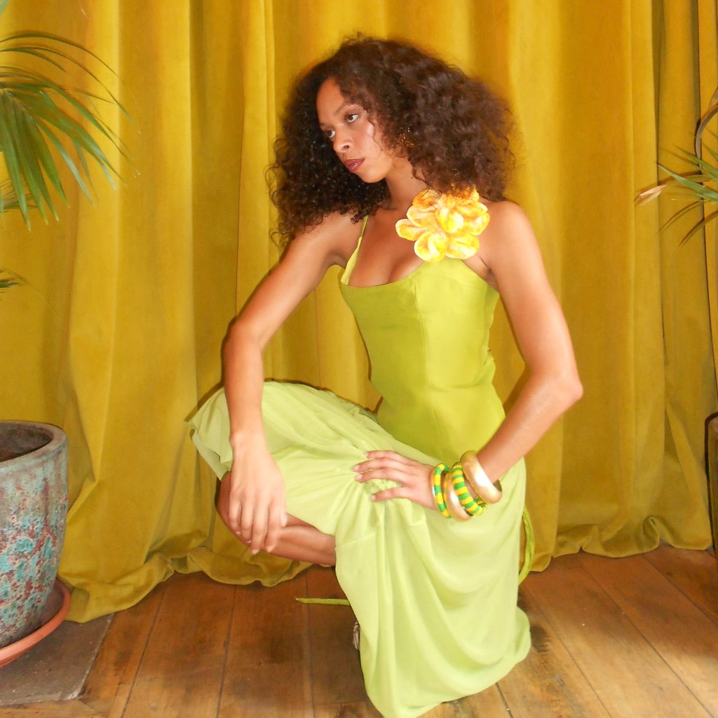 Citron Corset Top