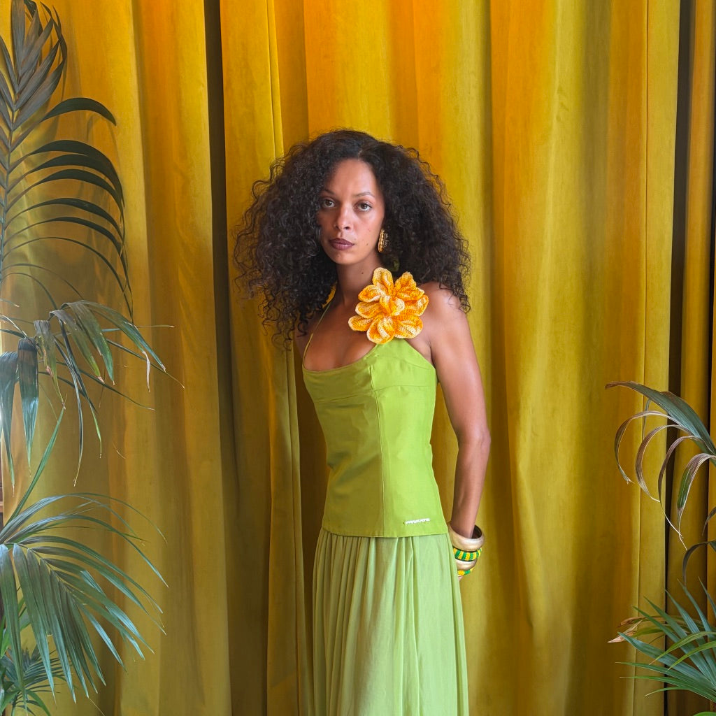 Citron Corset Top