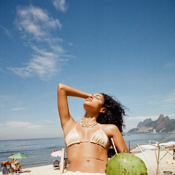 Copacabana Gold Bikini Top