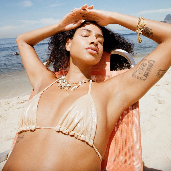 Copacabana Gold Bikini Top