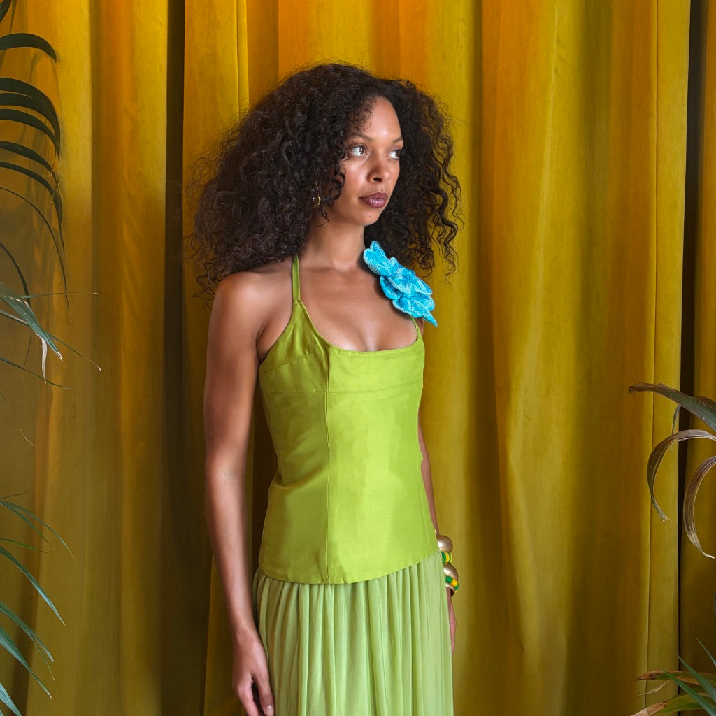 Citron Corset Top